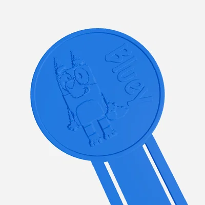 Kẹp sách Bluey đáng yêu in 3D cho bé