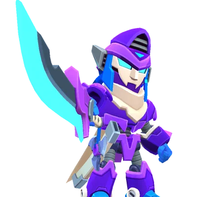 Mô hình 3D Mortis Mecha skin từ Brawl Stars cực chất