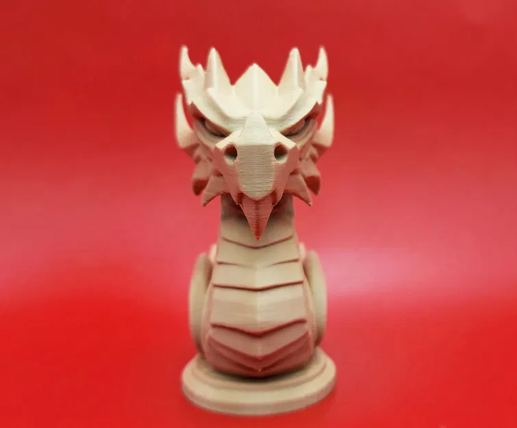 Tượng Bán Thân Rồng Chạm Khắc Gỗ - Image 2