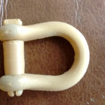Khóa móc chữ U (Shackle) in 3D cho vòng tay Paracord