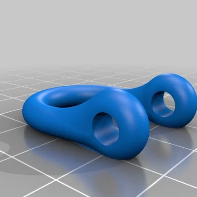 Khóa móc chữ U (Shackle) in 3D cho vòng tay Paracord
