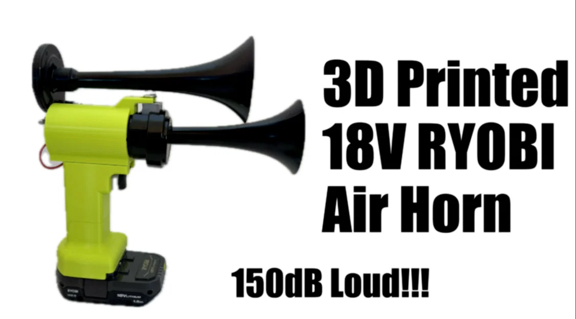 Còi hơi 150Db sử dụng pin RYOBI 18V - Image 2