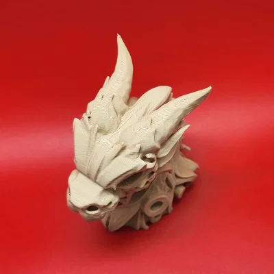 Tượng đầu rồng chạm khắc nghệ thuật độc đáo cho người yêu 3D