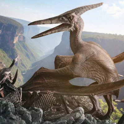 Mô hình 3D bộ xương khủng long bay Pteranodon độc đáo
