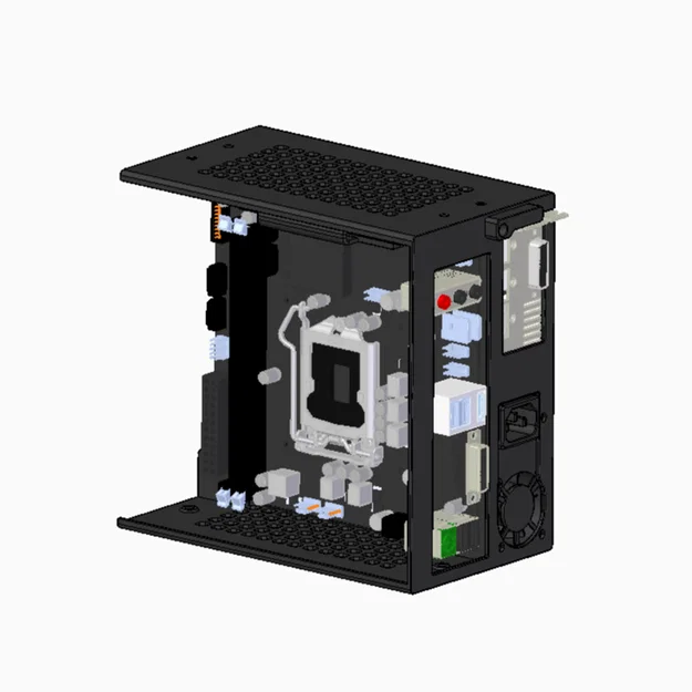 Mantis Mini ITX SFF - Vỏ case PC in 3D hoàn chỉnh - Image 5