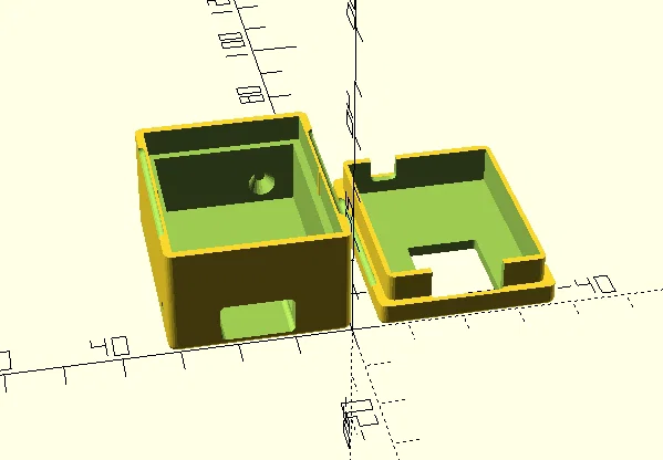 OpenSCAD - Vỏ bảo vệ D1 Mini kèm nắp cho các loại cảm biến nhiệt độ - Image 2