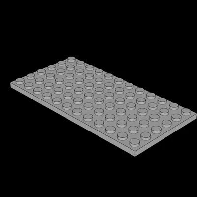 Tấm nền LEGO Compatible Plate 6x12 - Mô hình 3D tương thích cao