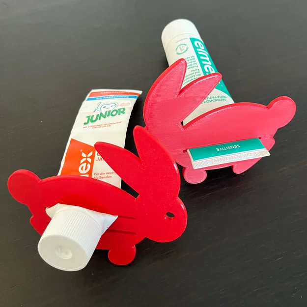 Dụng cụ nặn kem đánh răng hình chú thỏ - Easter Bunny Toothpaste Tube Squeezer - Image 3