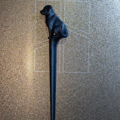 Trâm cài tóc hình chú chó Labrador in 3D độc đáo