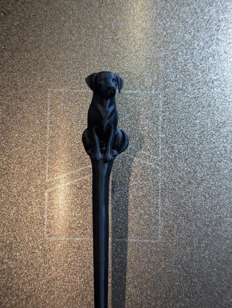 Trâm cài tóc hình chú chó Labrador in 3D độc đáo - Image 4