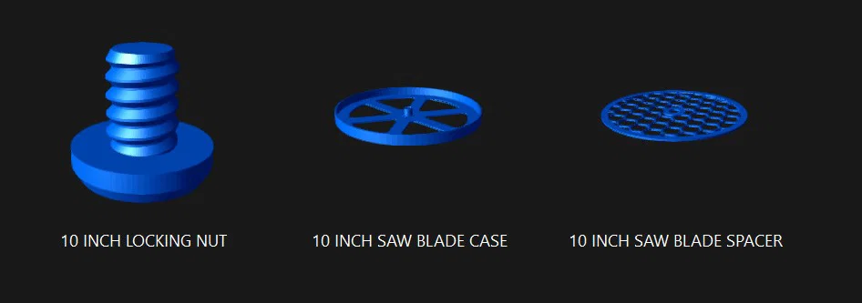 Hộp đựng lưỡi cưa 10 inch, chứa tối đa 4 lưỡi - Image 4