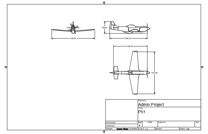 Mô hình máy bay P-51 MUSTANG - Image 3