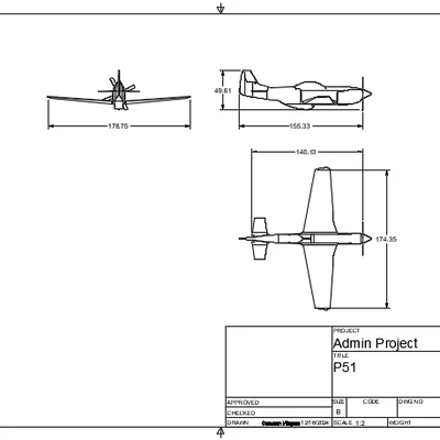 Mô hình máy bay P-51 MUSTANG
