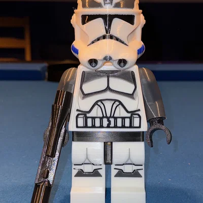 Mô hình Star Wars Clone Trooper - Wolfpack Brick MegaFigure (Tỉ lệ 5:1)
