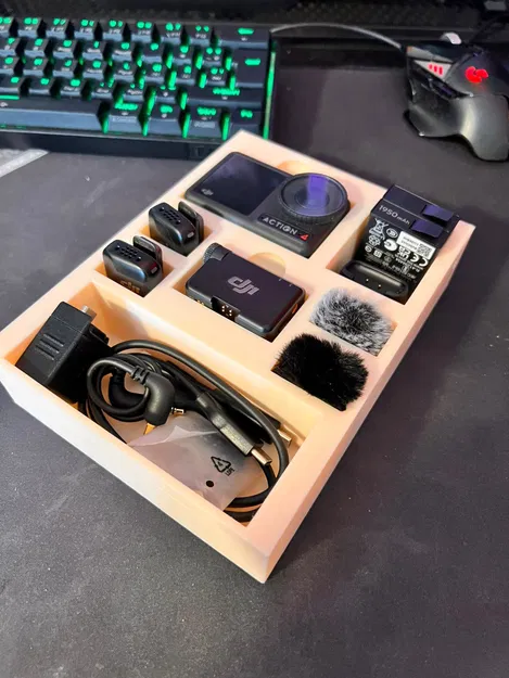 Khay Đựng Phụ Kiện DJI Mic Mini & Osmo Action 4/5/6 Tiện Lợi - Image 1