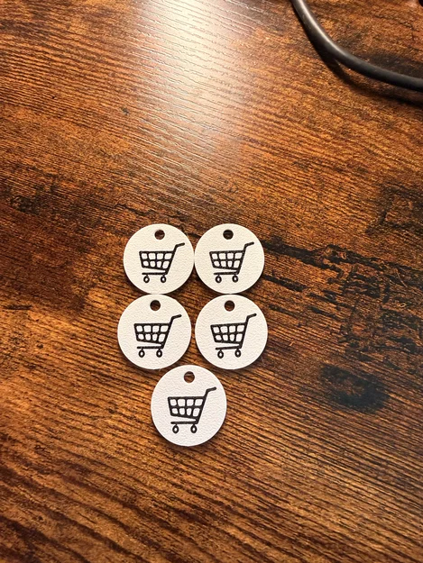 Chip mở khóa xe đẩy siêu thị - Không cần tiền lẻ - Image 1