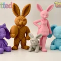 Gia đình Thỏ Phục Sinh Dễ Thương – Bộ Sưu Tập Len Đan - Thumbnail 4