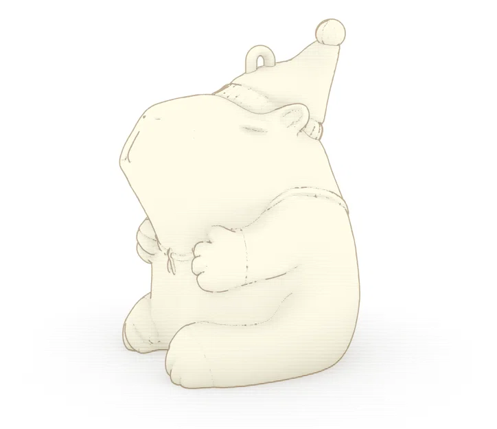 Mô hình trang trí Capybara Giáng sinh Santipaw - Image 1