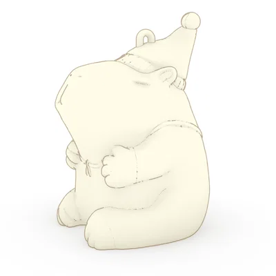Mô hình trang trí Capybara Giáng sinh Santipaw
