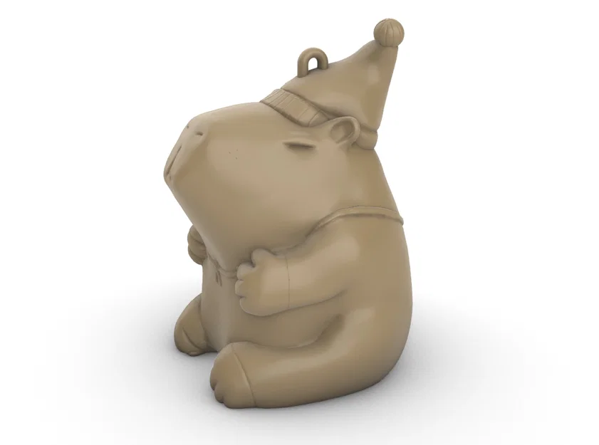Mô hình trang trí Capybara Giáng sinh Santipaw - Image 2