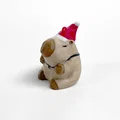 Mô hình trang trí Capybara Giáng sinh Santipaw - Thumbnail 6