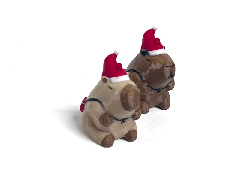 Mô hình trang trí Capybara Giáng sinh Santipaw - Image 8