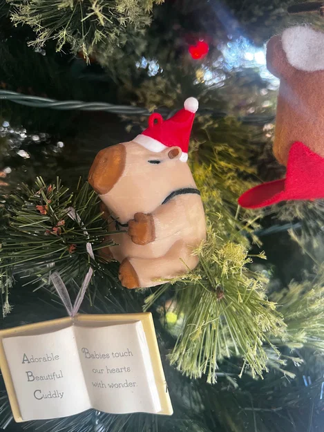 Mô hình trang trí Capybara Giáng sinh Santipaw - Image 9