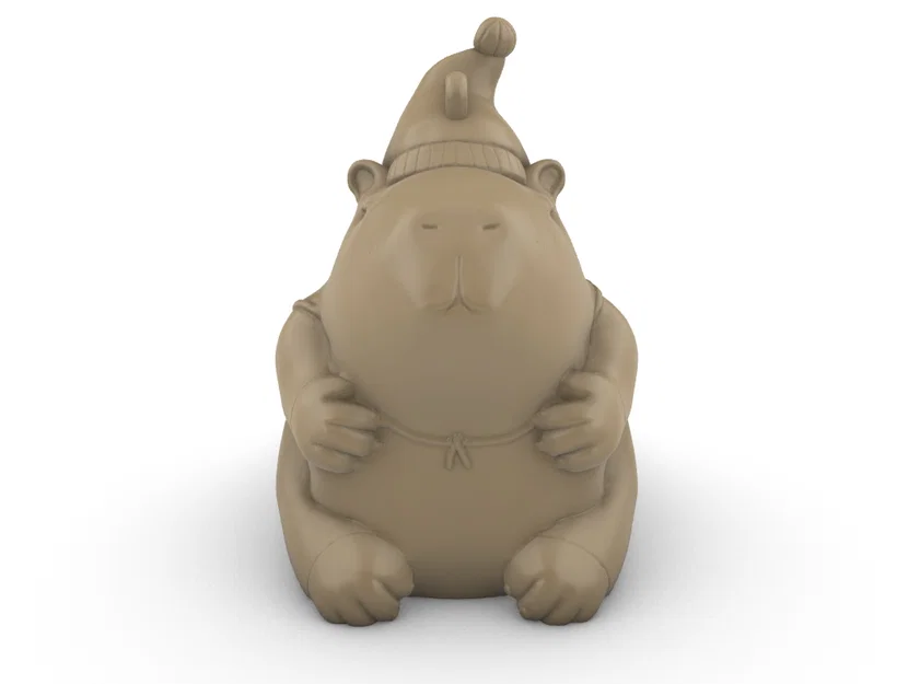 Mô hình trang trí Capybara Giáng sinh Santipaw - Image 11