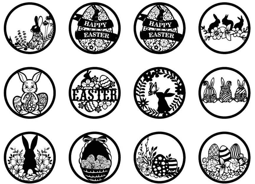 Vật phẩm trang trí treo cửa sổ lễ Phục sinh - Image 1