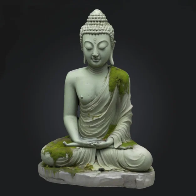 Mô hình Tượng Phật thiền định in 3D dễ in không cần support - Image 1