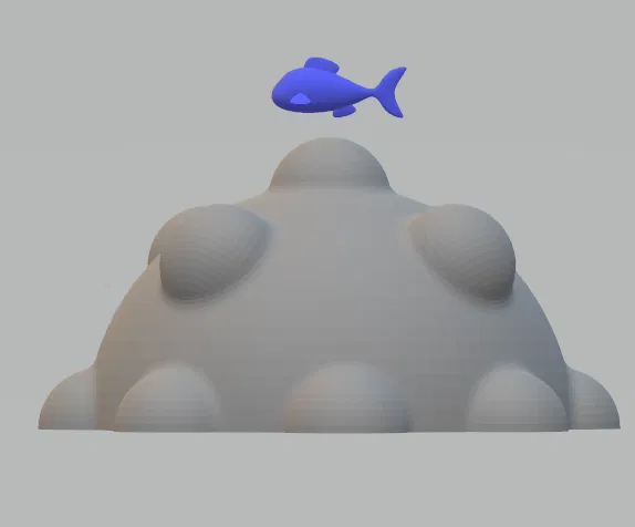 Dụng cụ massage chân và tay hình chú cá dễ thương (3D Model) - Image 1