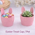 Cốc đựng quà / Chậu cây hình thỏ cho lễ Phục sinh - Thumbnail 1