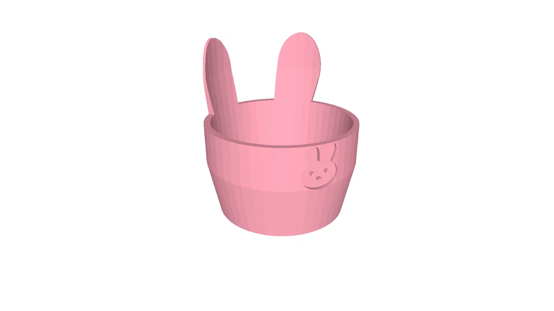 Cốc đựng quà / Chậu cây hình thỏ cho lễ Phục sinh - Image 2