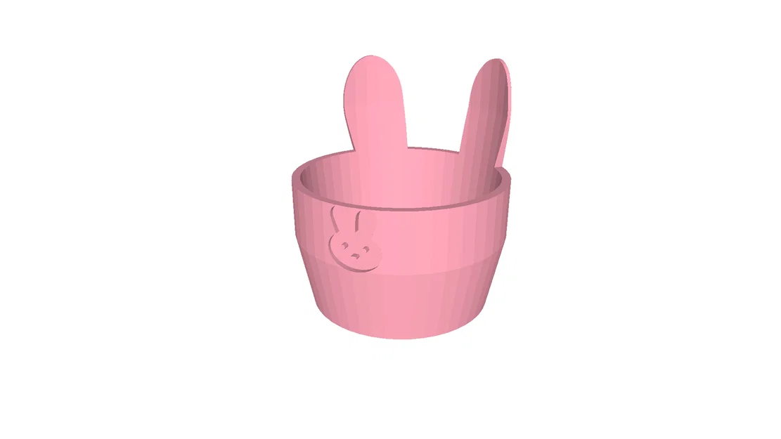 Cốc đựng quà / Chậu cây hình thỏ cho lễ Phục sinh - Image 3