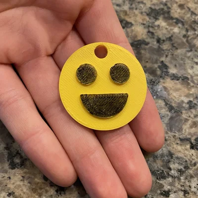 Móc khóa mặt cười (Smiley Face Keychain) - Mẫu in 3D siêu dễ