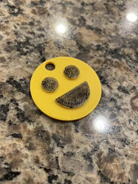 Móc khóa mặt cười (Smiley Face Keychain) - Mẫu in 3D siêu dễ - Image 2