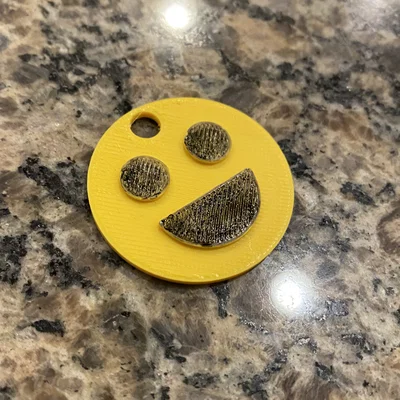 Móc khóa mặt cười (Smiley Face Keychain) - Mẫu in 3D siêu dễ