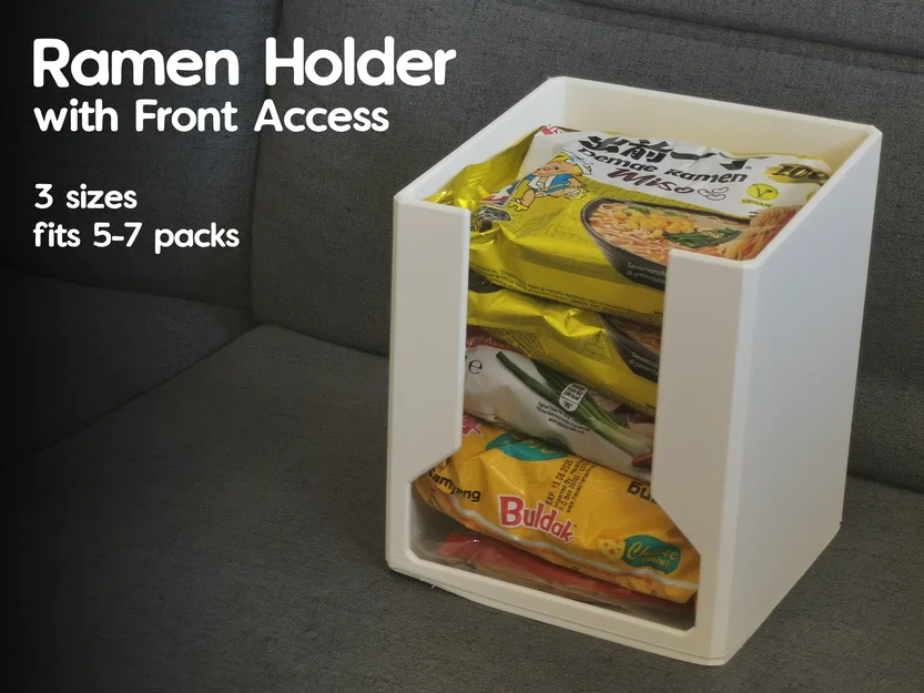 Kệ Đựng Mì Gói Ramen Với Thiết Kế Lấy Phía Trước Tiện Lợi - Image 1