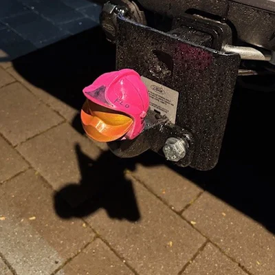 Nắp đậy móc kéo xe hơi hình mũ cứu hỏa - Phụ kiện 3D độc lạ