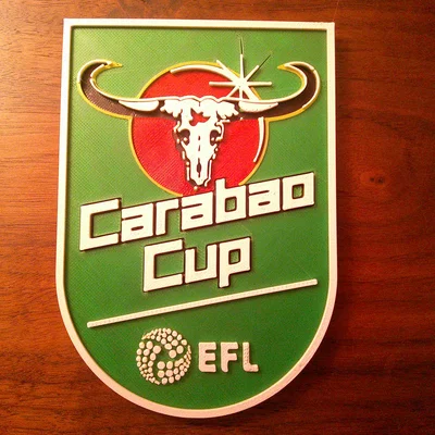 Mô hình trang trí Logo Carabao Cup in 3D cực đẹp cho fan bóng đá