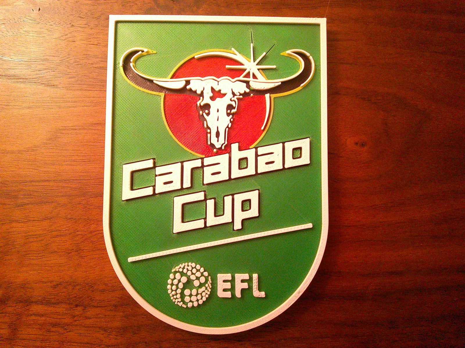 Mô hình trang trí Logo Carabao Cup in 3D cực đẹp cho fan bó… 1