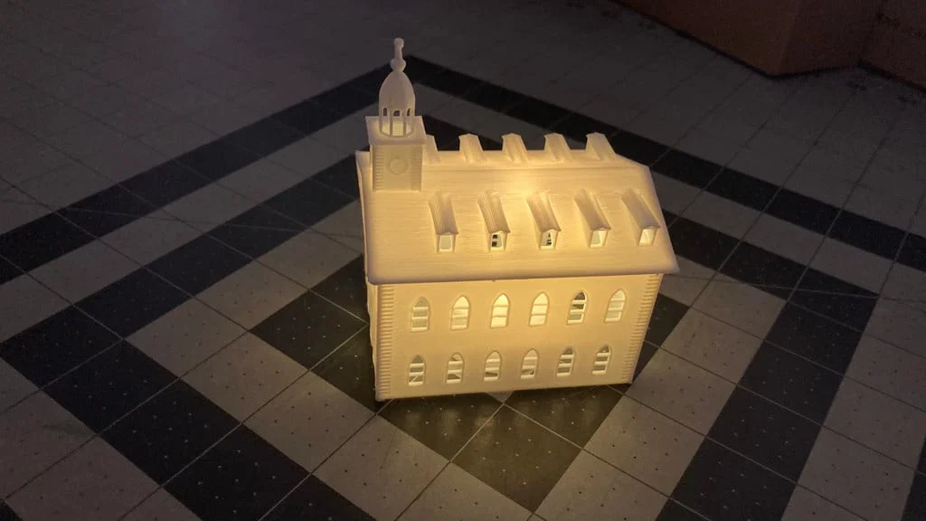 Mô hình Đền thờ Kirtland để đèn trà - Image 2