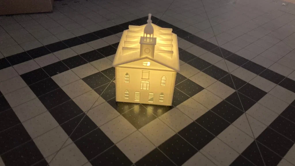 Mô hình Đền thờ Kirtland để đèn trà - Image 3