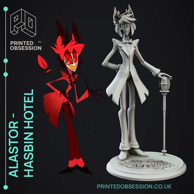 Mô hình Alastor - Hasbin Hotel - Fanart - Kích thước 16cm