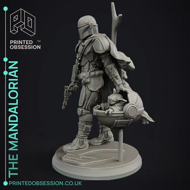 Mô hình The Mandalorian - Star Wars Fanart - 30cm - Image 2