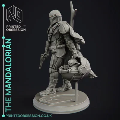 Mô hình The Mandalorian - Star Wars Fanart - 30cm