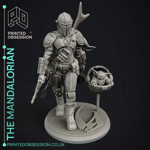 Mô hình The Mandalorian - Star Wars Fanart - 30cm - Image 6