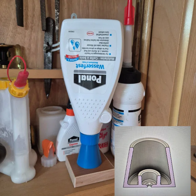 Đế giữ chai keo dán - Image 1