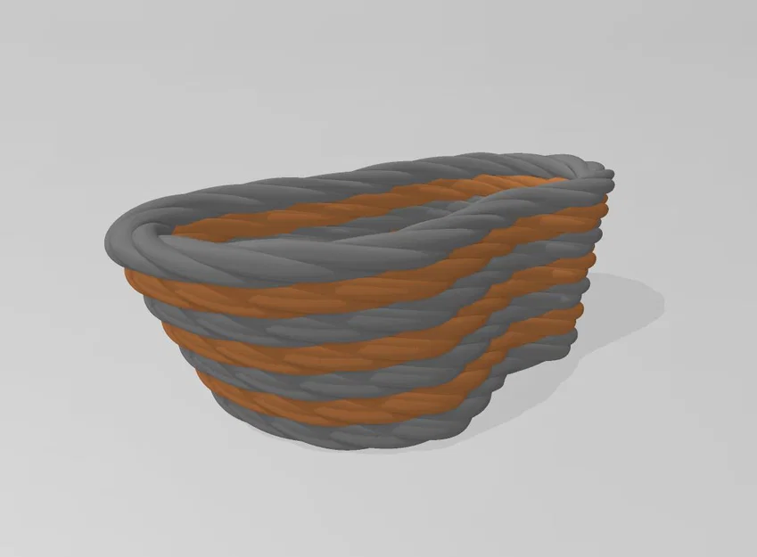 Giỏ đan hình dây thừng Easter Egg ROPE Basket trang trí đẹp mắt - Image 4