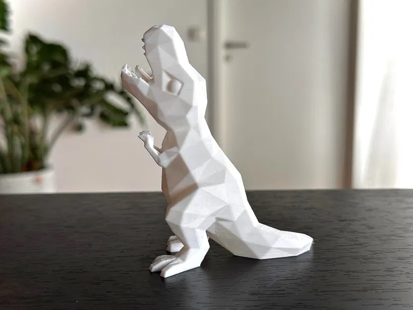 Chú khủng long T-Rex Low Poly siêu đáng yêu (Không cần in support) - Image 2